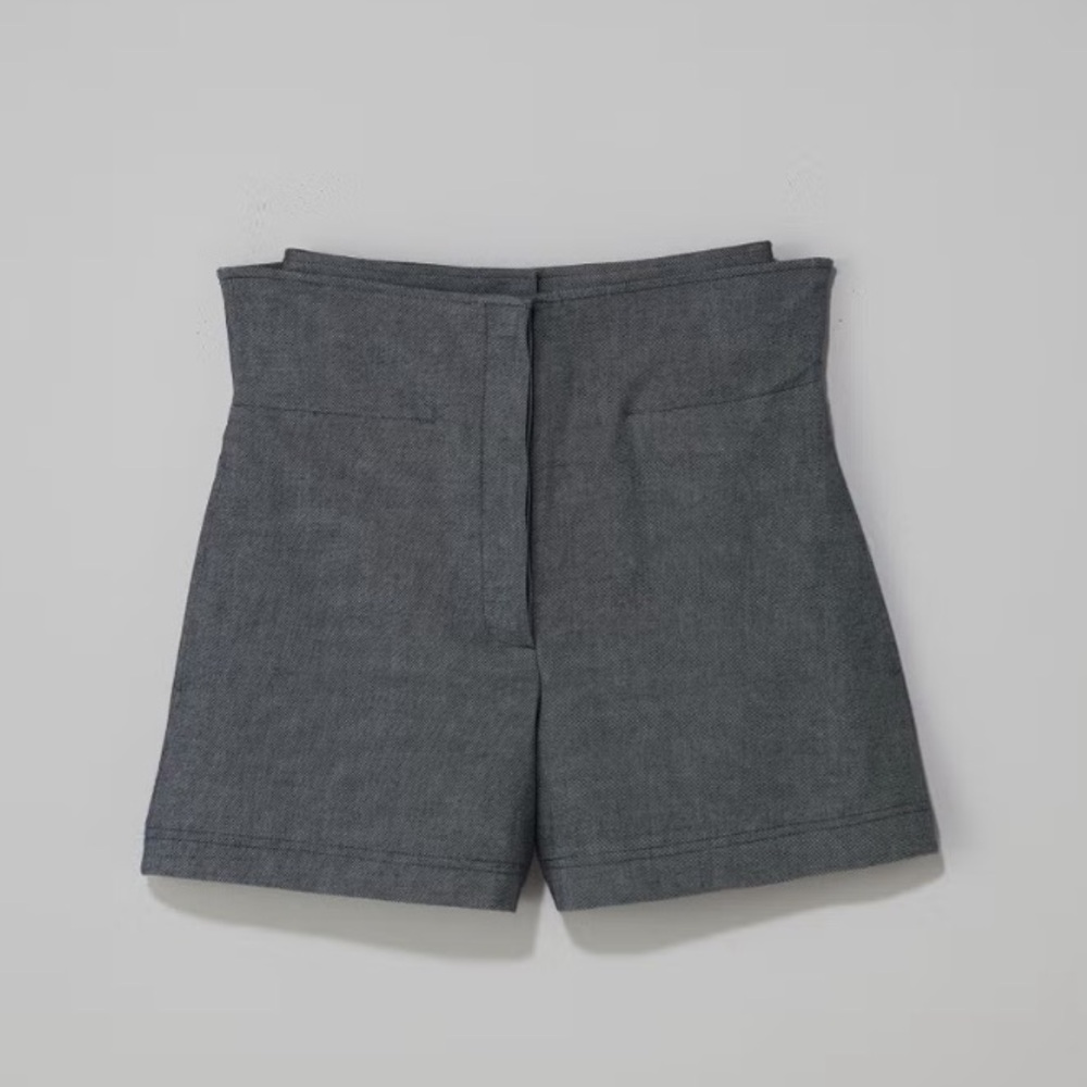 NWT Adeam x Carolyn Murphy dark indigo Yama shorts size 2